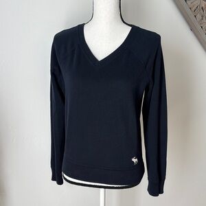 Abercrombie Navy V-Neck Sweater